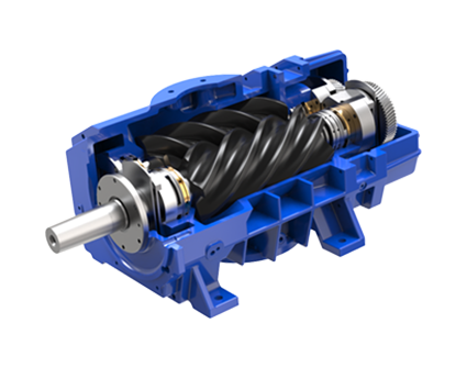 無油雙螺桿主機